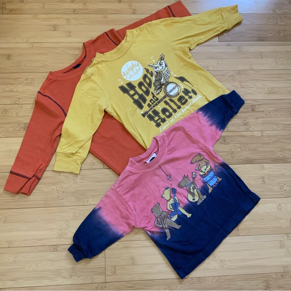 Lot of 3: Music Themed 2T Long Sleeve Shirts